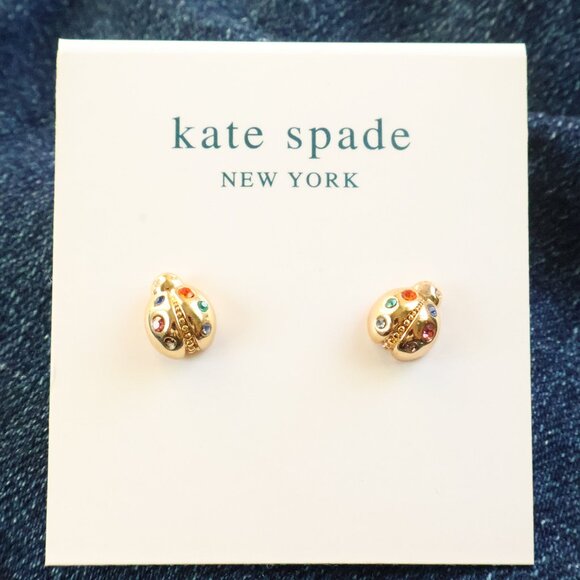 Kate Spade Jewelry - Kate Spade Nature Walk Ladybug Multicolor Stud Earrings